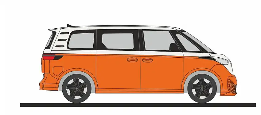 Rietze 21916 - VW ID.Buzz cand yweiß/orange
