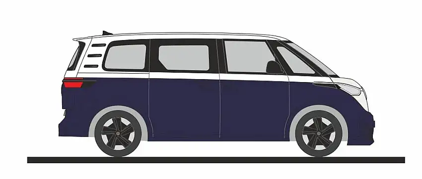 Rietze 21919 - VW ID.Buzz candy weiß/starlight blue