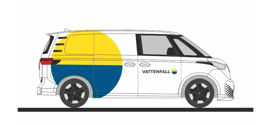 Rietze 32110 - ID.Buzz Cargo Vattenfall