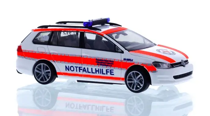 Rietze 53327 - Golf 7 Variant DRK KV Karlsruhe