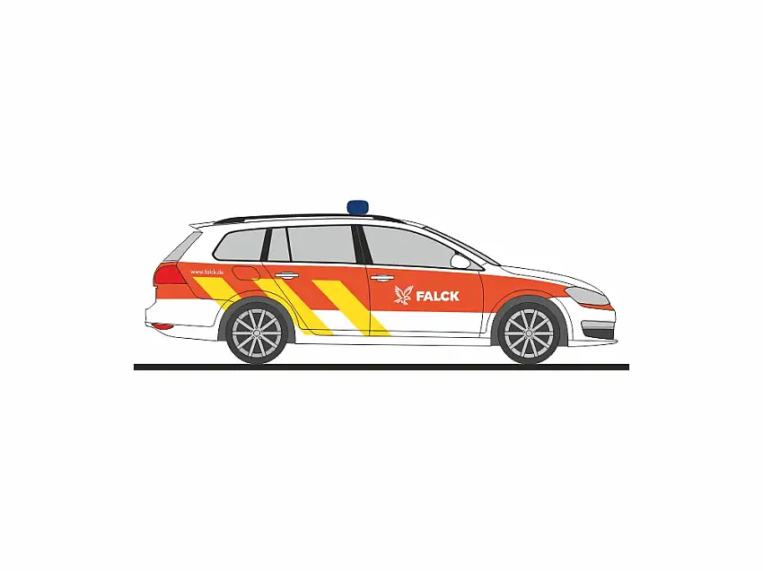 Rietze 53331 - VW-Golf 7 Variant Falck, Hamburg
