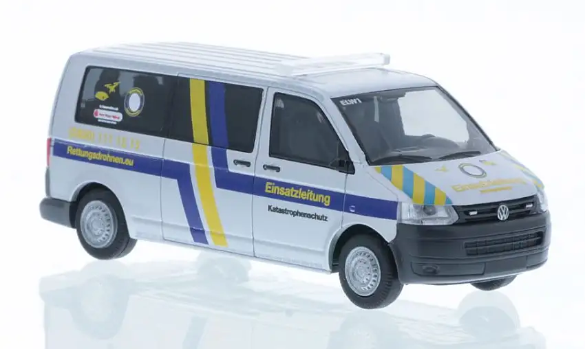 Rietze 53655 - Volkswagen T5 ´10 ELW Rettungsdrohnen