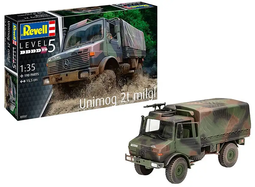 Revell 03337 - 1:35-Unimog 2T milgl
