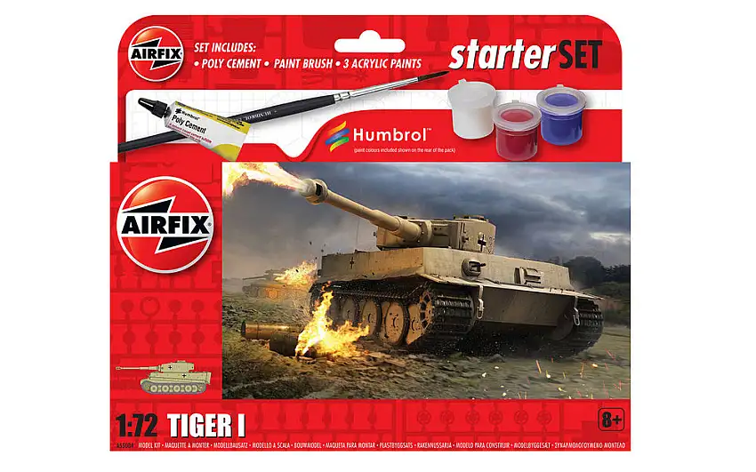 Airfix 1555004 - 1:72 Small Beginners Set Tiger 1