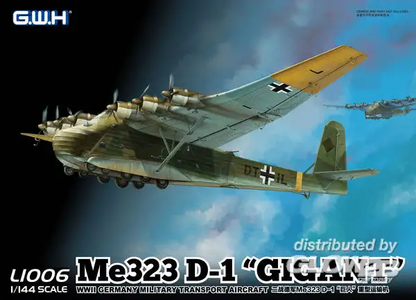 Lion Roar-GreatwallHobby 12210-8621006 - 1:144-Messerschmitt Me 323 D-1, Gigant