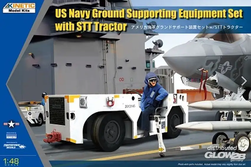 KINETIC 48115 - 1:48-MODERN USN GSE w/ STT tractor