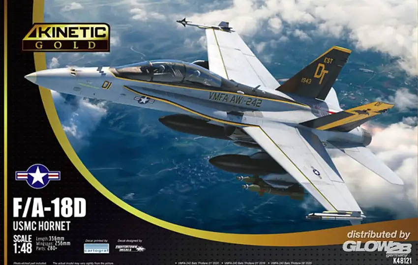 KINETIC 5348121 - 1:48-F/A-18D USMC VFMA-225 w/MF
