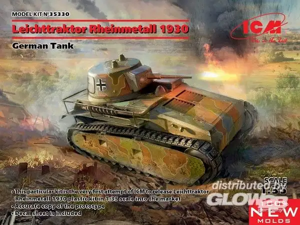 ICM 5330 - 1:35-Leichttraktor Rheinmetall 1930