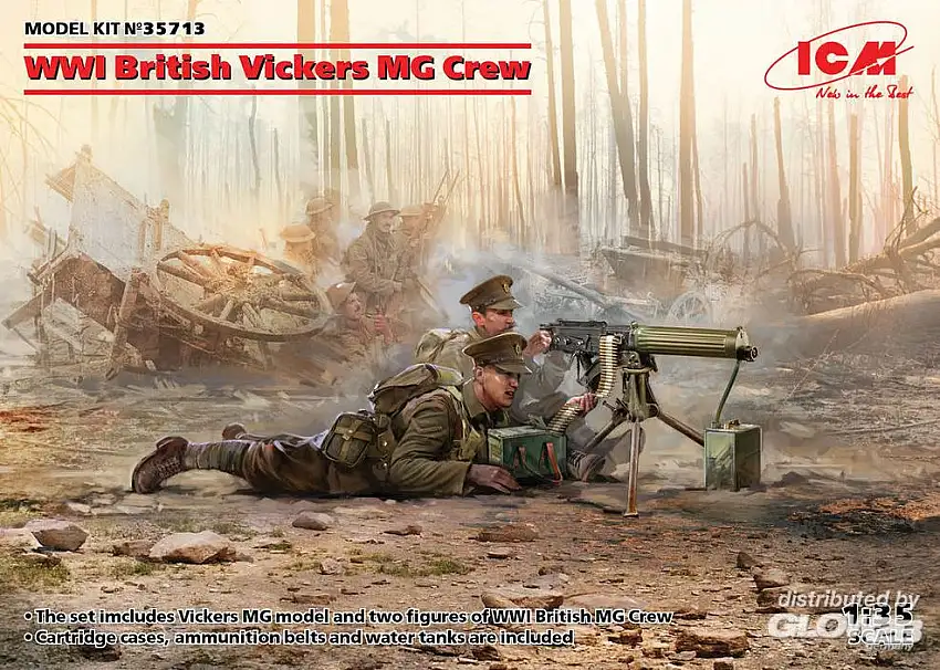 ICM 5713 - 1:35-WWI British Vickers MG Crew