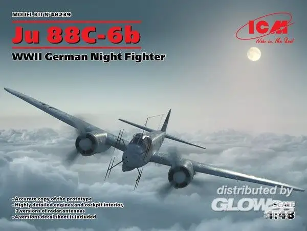 ICM 3318239 - 1:48-Ju 88C-6b,WWII German Night Fighter