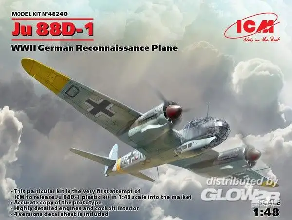 ICM 8240 - 1:48-Ju 88D-1,WWII German Reconnaissance