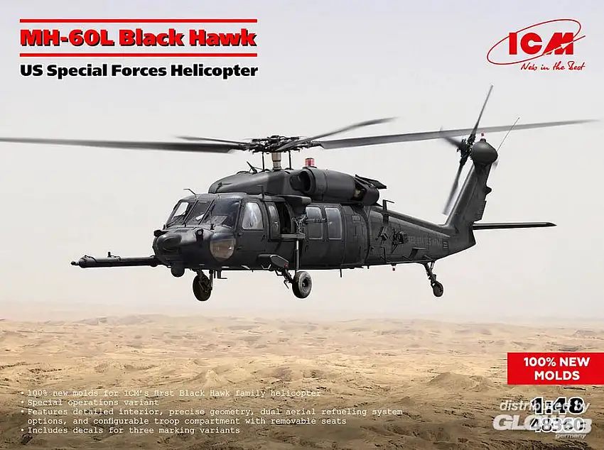 ICM 3318360 - 1:48-MH-60L Black Hawk, US Special Force