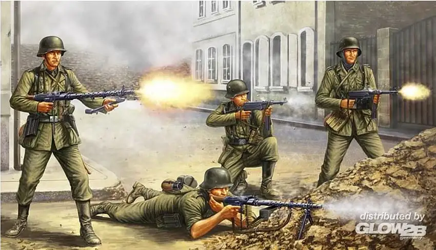 HobbyBoss 3484416 - 1:35-German Infantry, The Barrage Wall
