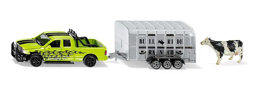 Siku 1998 - 1:50-RAM 1500 mit Viehanhänger