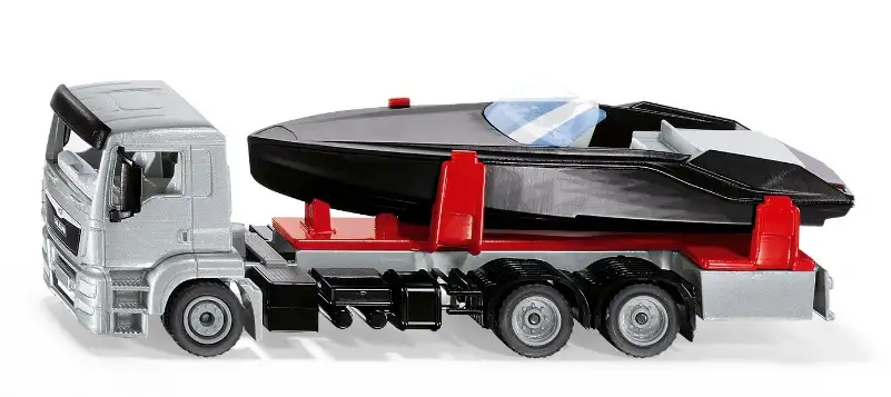 Siku 2715 - 1:50-MAN LKW mit Motorboot