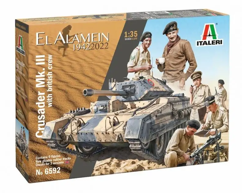 Italeri 06592 - 1:35 Brit. Crusader Mk.III mit Besatzung