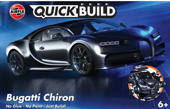 Airfix 986025 - QUICKBUILD Bugatti Chiron - schwarz