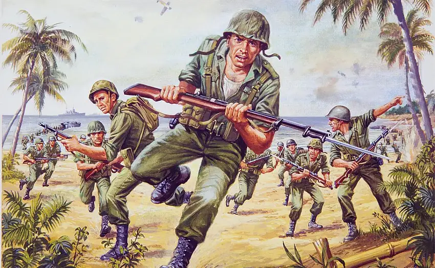 Airfix 0716 - 1/76 WWII US Marines