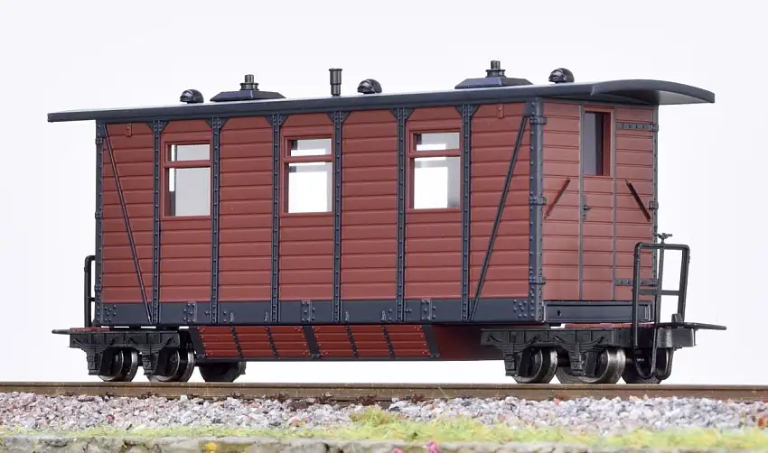 Minitrains 5148 - H0e-Personenwagen mit Stauraum braun