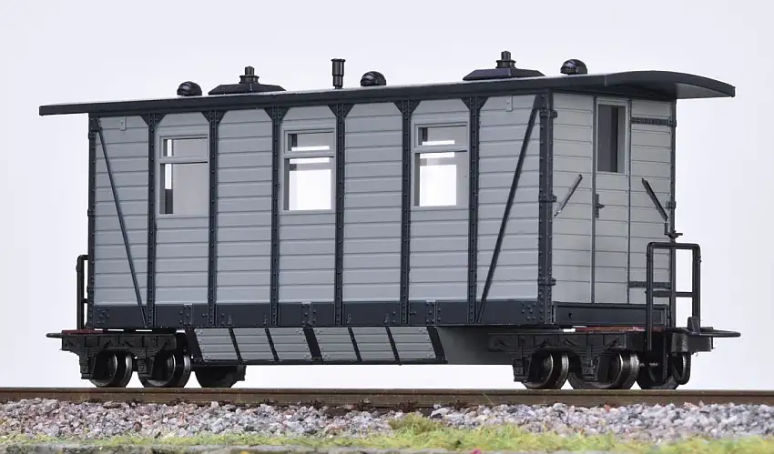 Minitrains 5149 - H0e-Personenwagen mit Stauraum grau