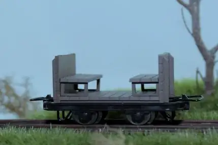 Minitrains 5186 - H0e-2 kleine Sitzbankwagen für die Loren
