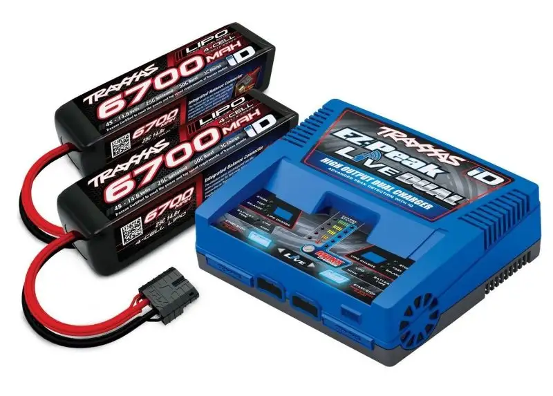 Combo-Pack LIVE EZ-Dual 200W Schnellader Plus 2973G + 2x 4S Lipo 6700mAh 2890X