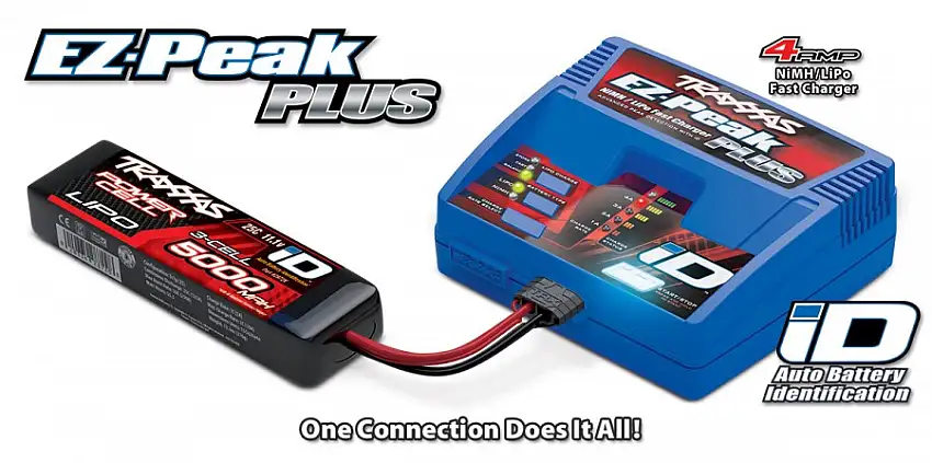 EZ-Peak Plus 4-Amp NiMH/Lipo Traxxas ID-Schnell-Lader mit ID-Autoerkennung