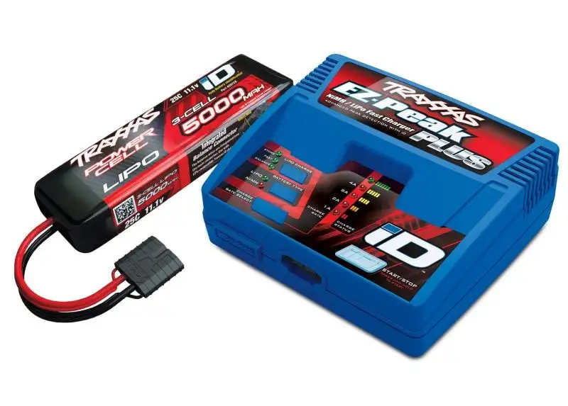 EZ-Peak Plus Schnell-Lader 4A & LiPo 5000mAh 3S 25C Set ID TRX2970G & TRX2872