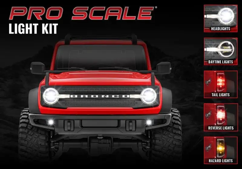 LED Licht Set komplett BRONCO 1/18