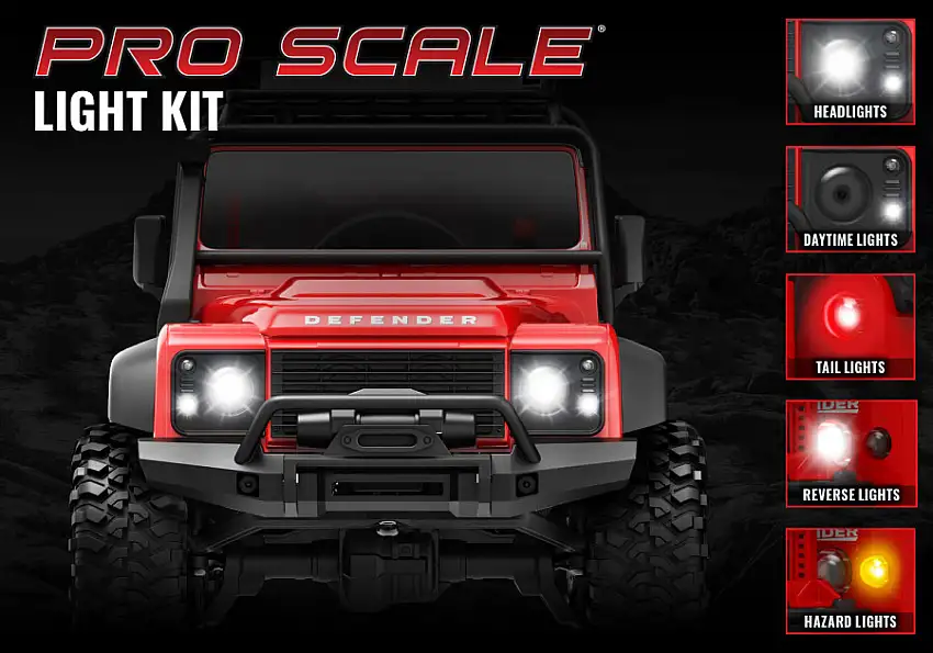 LED Licht Set komplett Defender 1/18