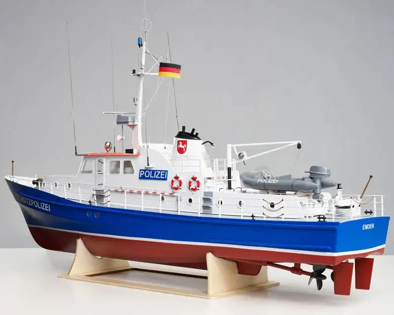 Polizeiboot W3 Baukasten 1:25 mit Beschlagsatz