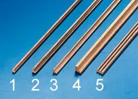 Zierprofil Typ 4 aus Holz 5x5x500mm (2Stk)