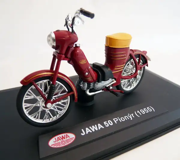 Abrex Jawa 50 Pionyr Parez (1955), weinrot, #118M-001
