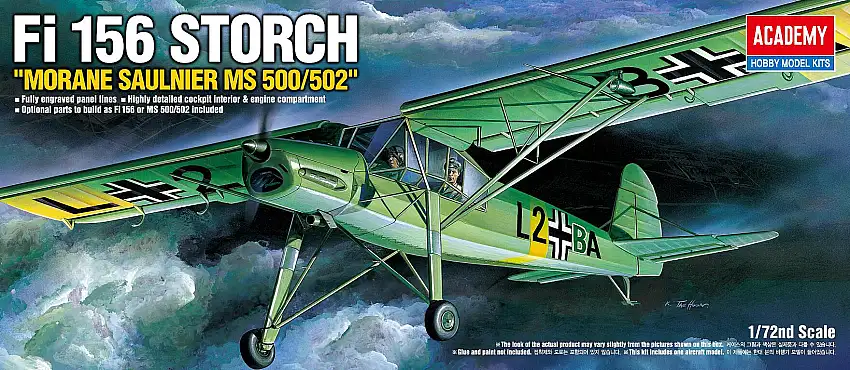 Academy Fieseler Fi 156 Storch (Morane Saulnier MS 500/502) #12459