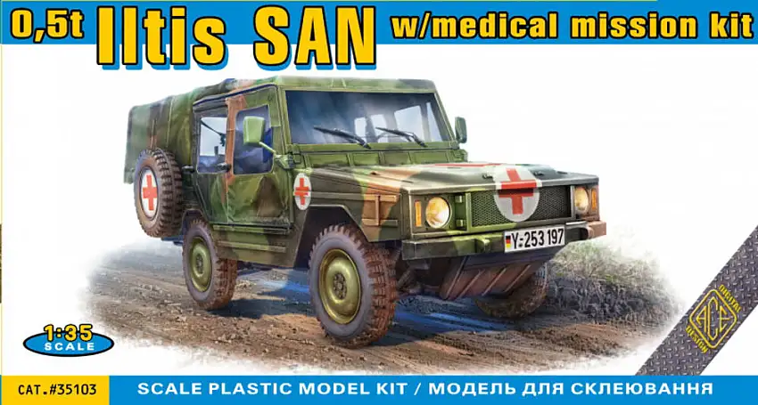 ACE model Lkw 0,5t tmil gl VW Iltis (Typ 183) Bundeswehr Sanitäter (4x4) #35103