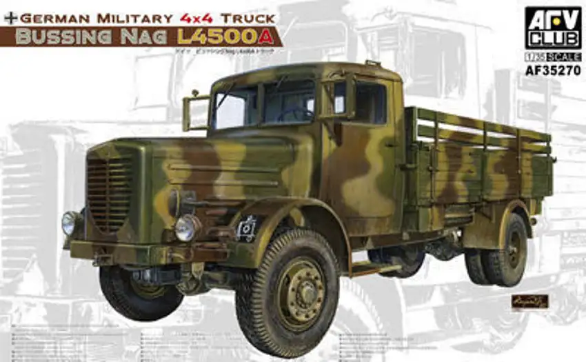 AFV CLUB Büssing NAG L4500A Allrad-Militärlastkraftwagen #AF35270