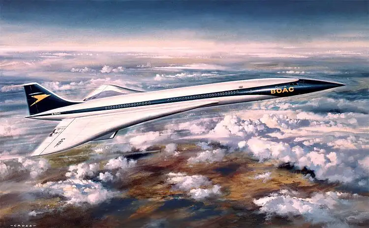 Airfix Aérospatiale-BAC Concorde BOAC Überschall-Reiseflugzeug #A05170V