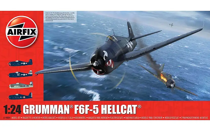Airfix Grumman F6F-5 Hellcat, #A19004
