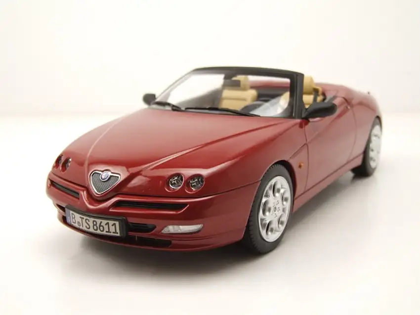 Alfa Romeo Spider 1999 rot metallic Modellauto 1:18 Norev