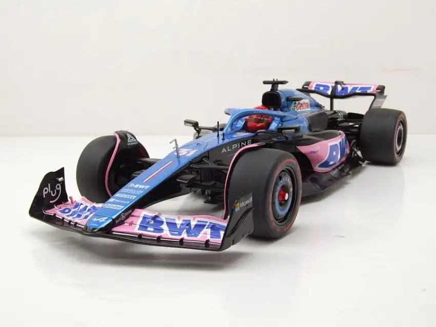 Alpine A523 Formel 1 #31 Monaco GP 2023 schwarz blau Ocon Modellauto 1:18 Solido