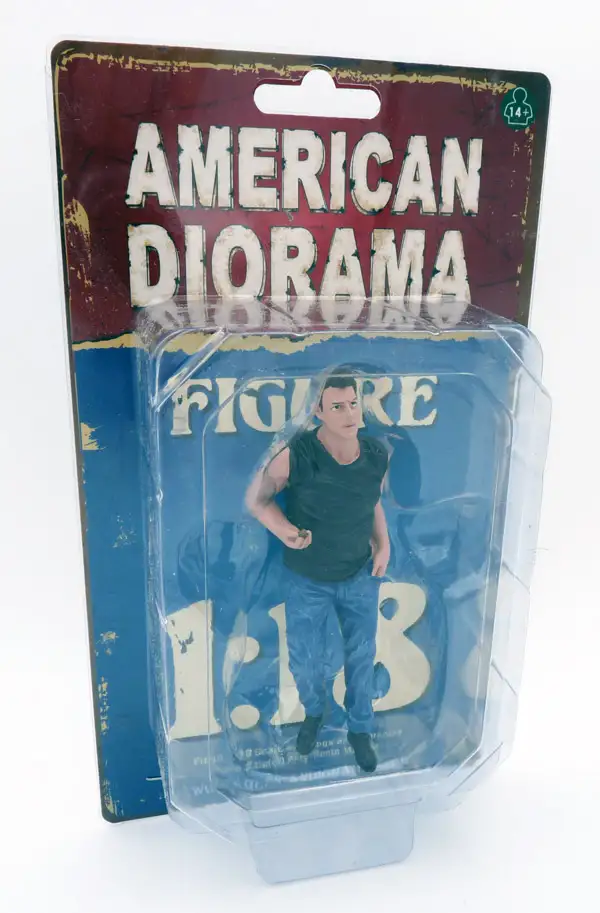 American Diorama "50s Style mit nackten Oberarmen" Rockabilly / Greaser Figur 1:18, #AD-38153
