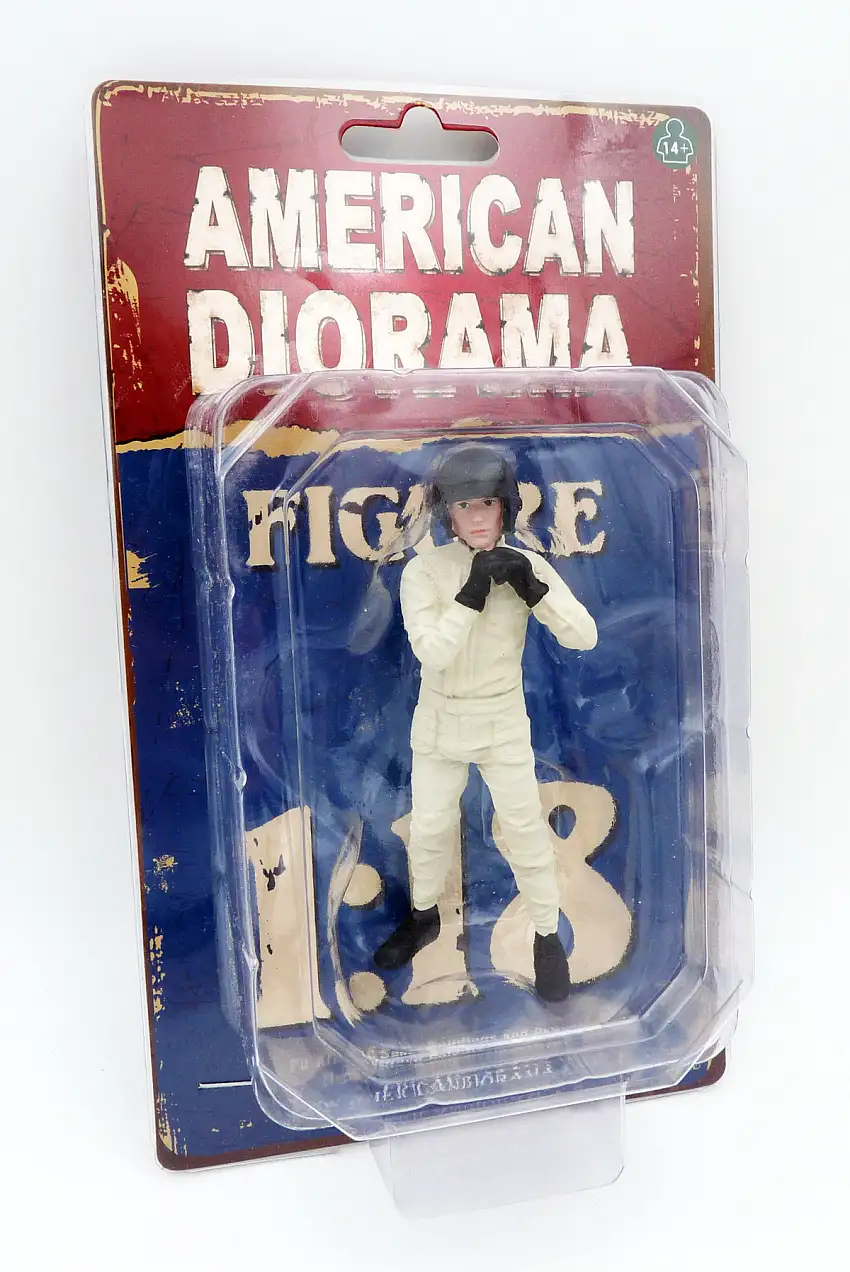 American Diorama "Mario" Rennfahrer mit Jet-Helm Race Day Figur 1:18, #AD-76283