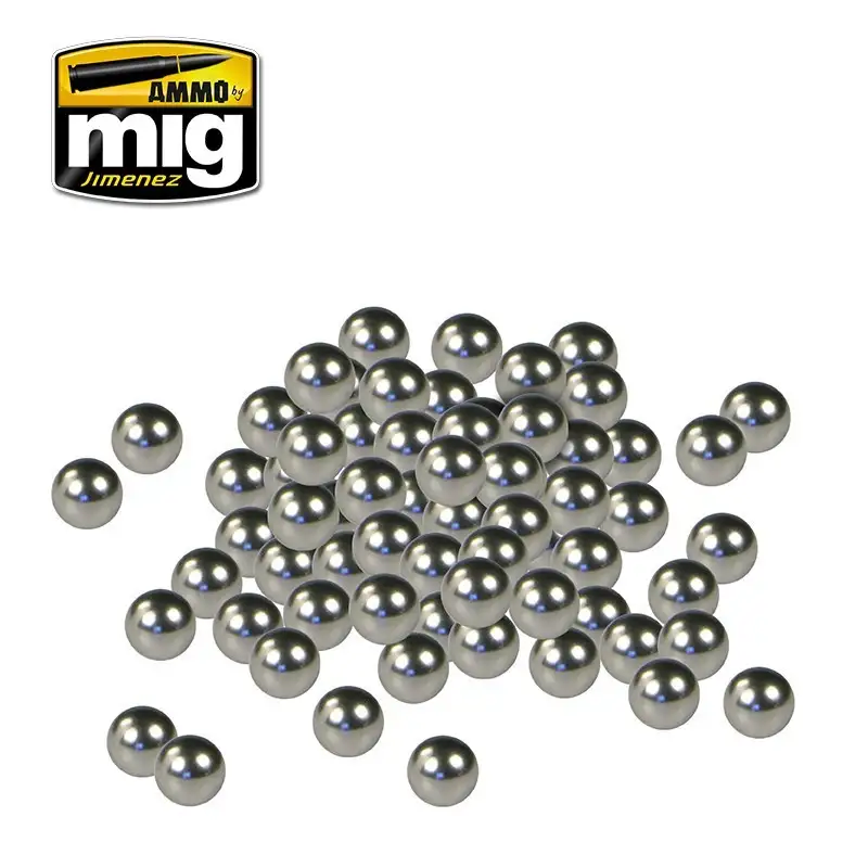 AMMO by Mig Jimenez Stainless steel paint mixers Farbmischkugeln für Modellbaufarben #A.MIG-8003