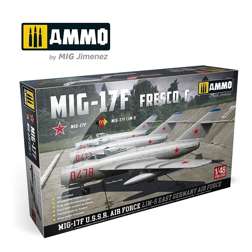 AMMO by Mig Jimenez MiG-17F Fresco C (MiG-17F / MiG-17F PZL-Mielec LIM-5 #A.MIG-8508