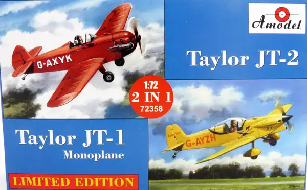 Amodel Taylor JT-1 Monoplane & Taylor JT-2 two-in-one-kit #72358