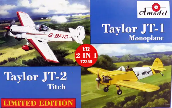 Amodel Taylor JT-1 Monoplane & Taylor JT-2 Titch two-in-one-kit #72359