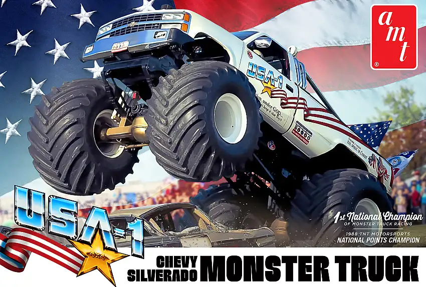 AMT / Round2 USA-1 Chevy Silverado Monster Truck #1252/12