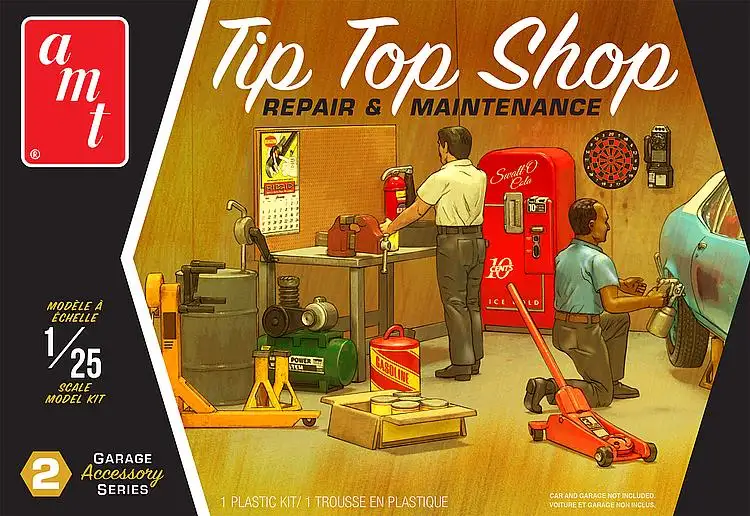 AMT / Round2 Tip Top Shop Werkstatt- & Garagen-Dioramaausstattung, #AMTPP016M/12