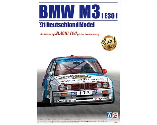Beemax Aoshima BMW M3 E30 2,5 Liter Sportevolution DTM "´91 Deutschland Model" Soper / Cecotto, #098