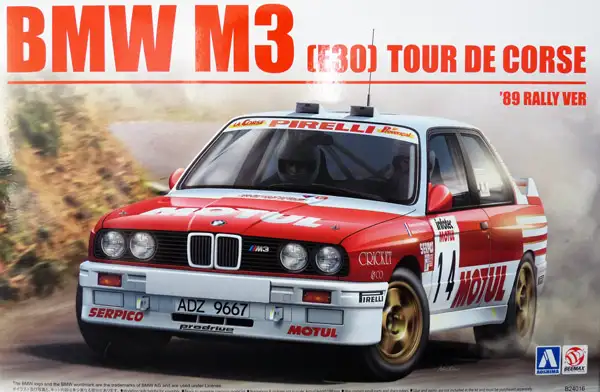 Beemax Aoshima BMW M3 E30 2,3 Liter Prodrive ´89 Tour de Corse Rally Ver, #105061